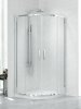 NEW TRENDY Kabina prysznicowa półokrągła NEW PRAKTIC 6mm 80x80x195 K-0575